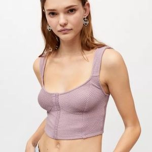 Urban Outfitters Estella Textured Tank Top
